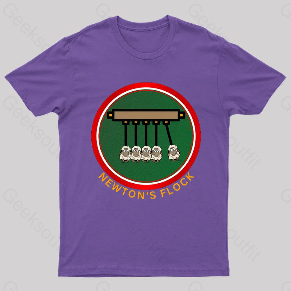 Newton’s Flock Geek T-Shirt Purple / S