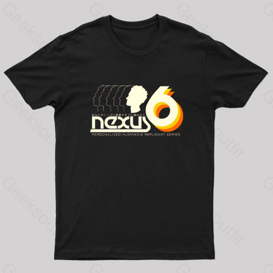 Nexus 6 Geek T-Shirt Black / S