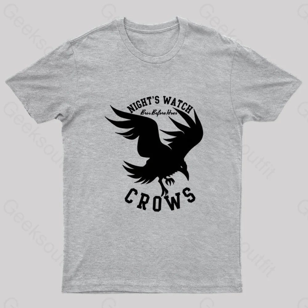 Nights Watch Crows Nerd T-Shirt Grey / S