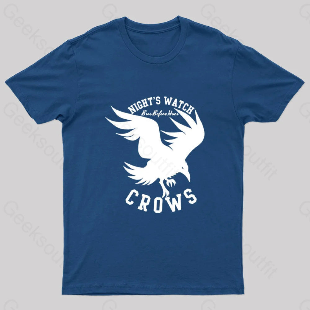 Nights Watch Crows Nerd T-Shirt Navy / S