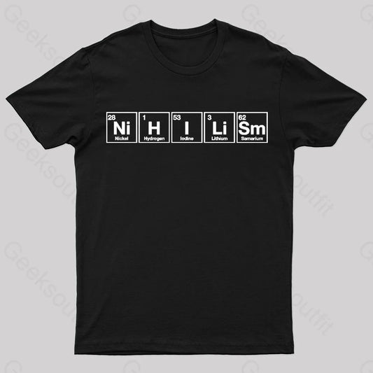 Nihilism Philosophy Geek T-Shirt Black / S