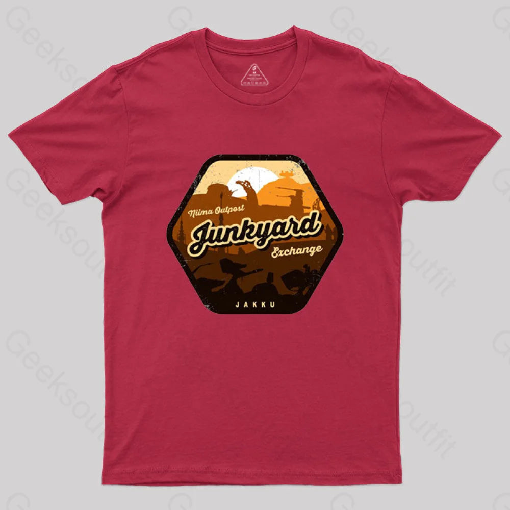 Niima Junkyard Exchange T-Shirt Red / S