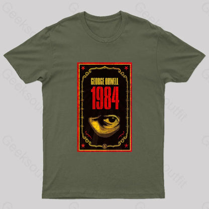 Nineteen Eighty Four Nerd T-Shirt Army Green / S