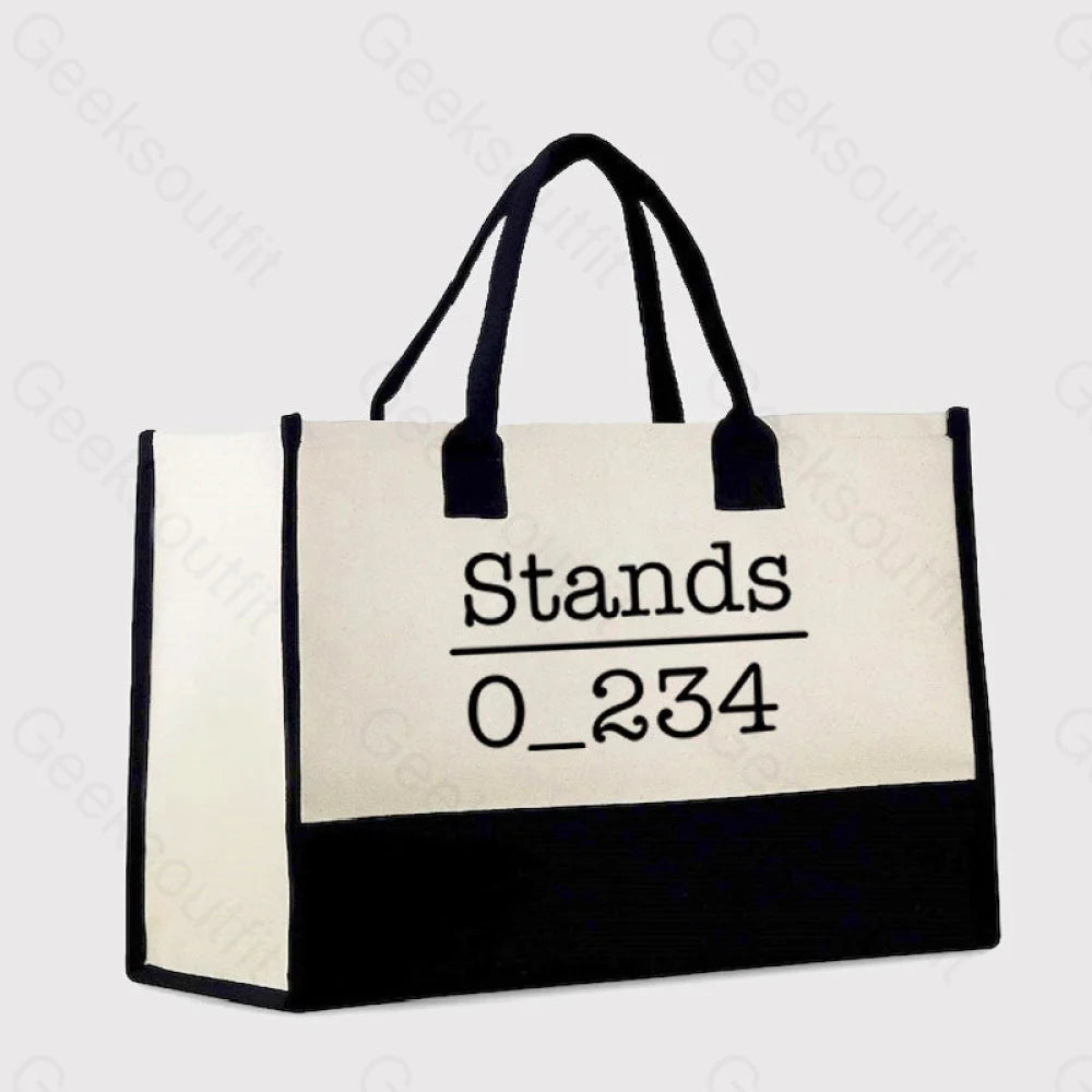 No 1 Under Stand Cotton Tote Bag White