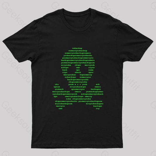 No Backup Mercy Geek T-Shirt Black / S