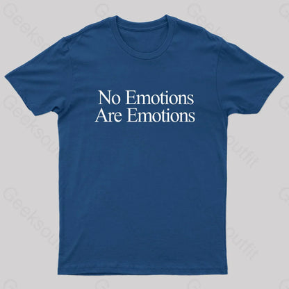 No Emotions Are Nerd T-Shirt Navy / S