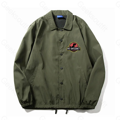 No Internet Coach Jacket - Geeksoutfit