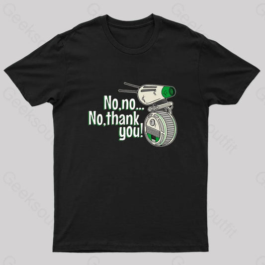 No Thank You Nerd T-Shirt Black / S