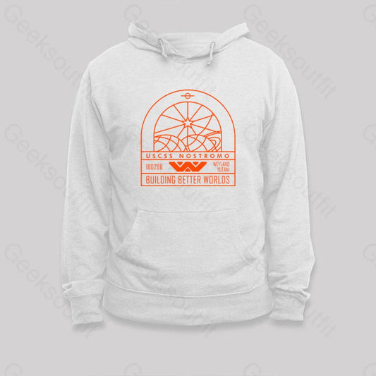 Nostromo Weyland Yutani Ship Hoodie White / S