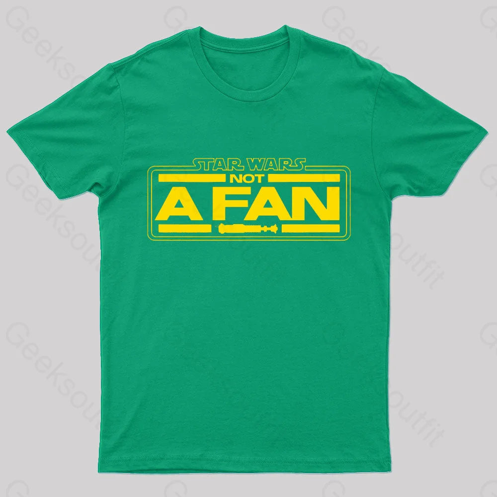 Not A Fan Nerd T-Shirt Green / S