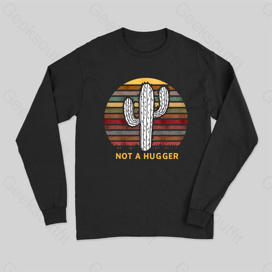 Not A Hugger Vintage Long Sleeve T-Shirt Black / S