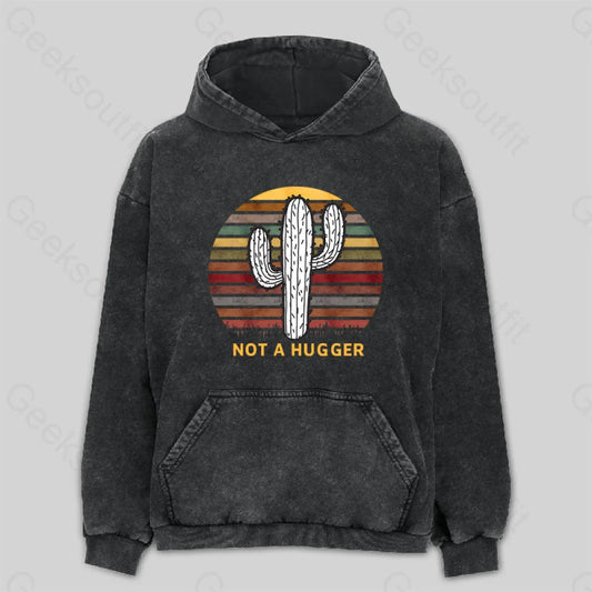 Not A Hugger Vintage Washed Hoodie M