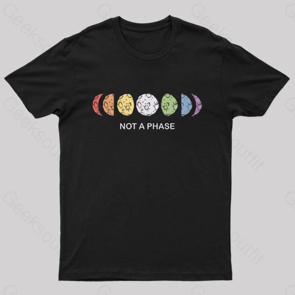 Not A Phase Nerd T-Shirt Black / S