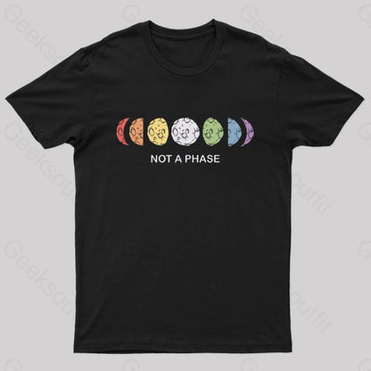 Not A Phase Nerd T-Shirt Black / S