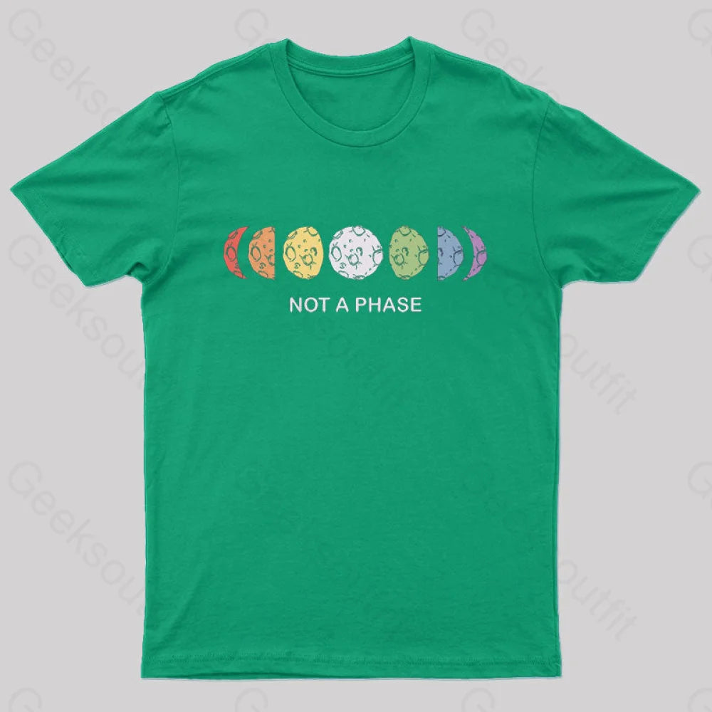 Not A Phase Nerd T-Shirt Green / S