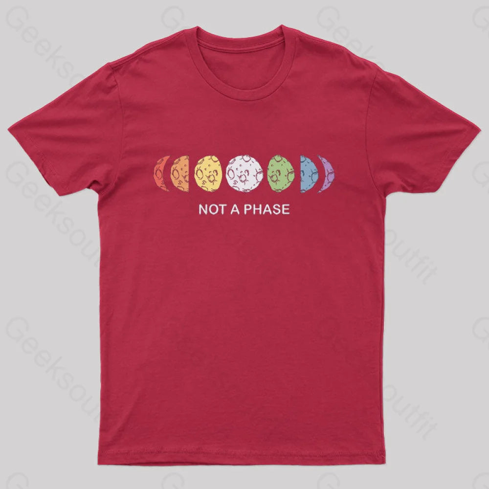 Not A Phase Nerd T-Shirt Red / S