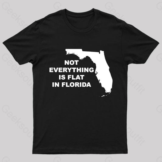 Not Everything Is Flat In Florida T-Shirt Black / S