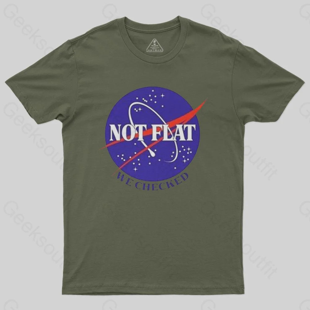 Not Flat T-shirt - Geeksoutfit