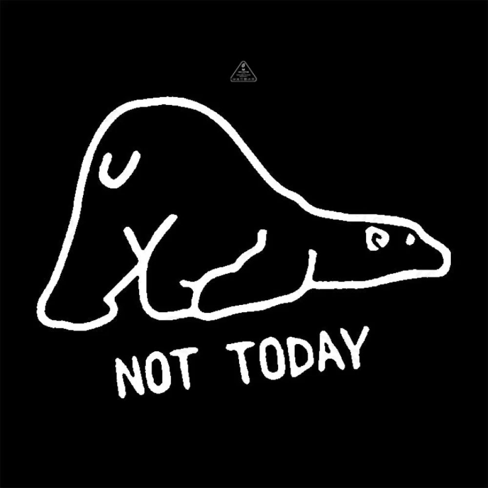 Not Today Cute Lazy Polar Bear T-Shirt