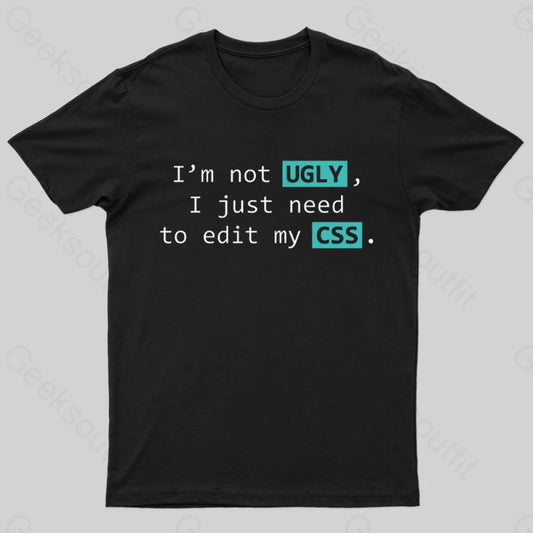 Not Ugly Geek T-Shirt Black / S