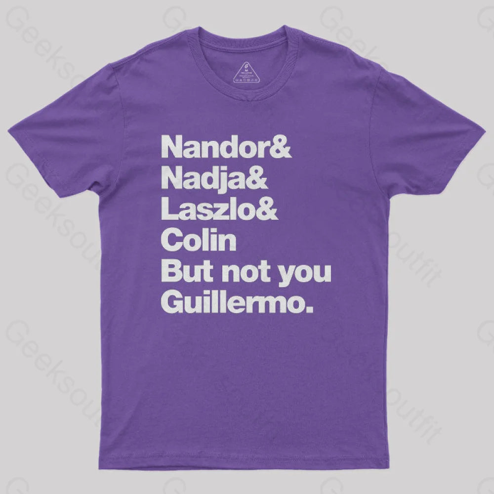 Not You Guillermo Nerd T-Shirt Purple / S