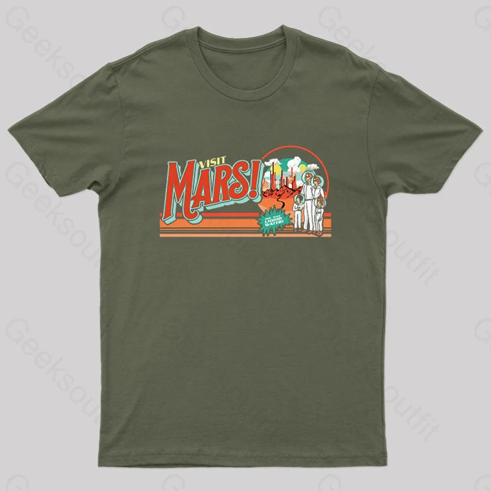 Now With Liquid Water Nerd T-Shirt Army Green / S