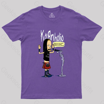 Nu Metal Rock Band Cartoon Parody T-Shirt Purple / S