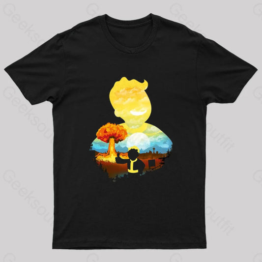 Nuka Landscape Nerd T-Shirt Black / S