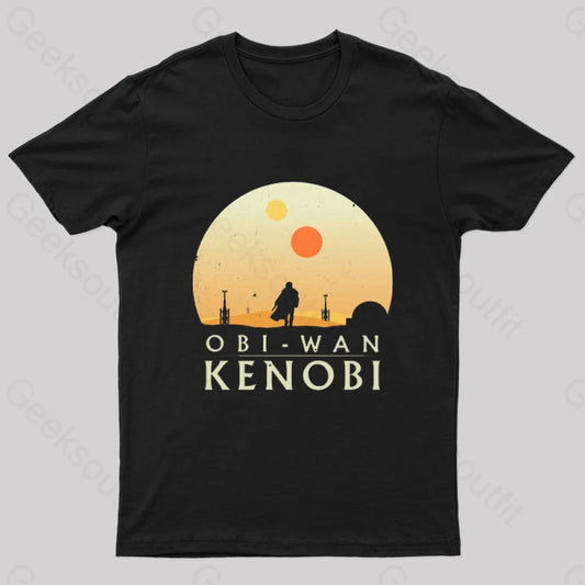 Obi-Wan Kenobi Nerd T-Shirt Black / S