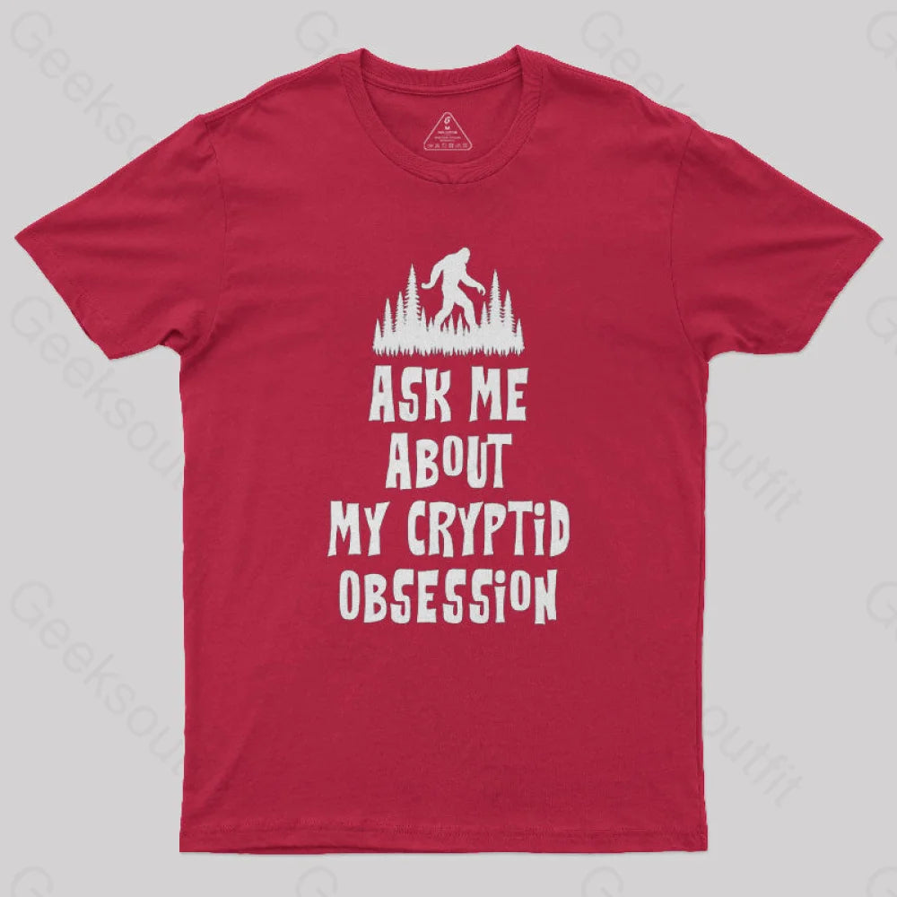 Obsessed Big Foot Geek T-Shirt Red / S