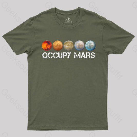 Occupy Mars Terraform Classic T-Shirt - Geeksoutfit