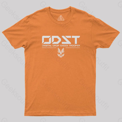 Odst White Classic Geek T-Shirt Orange / S