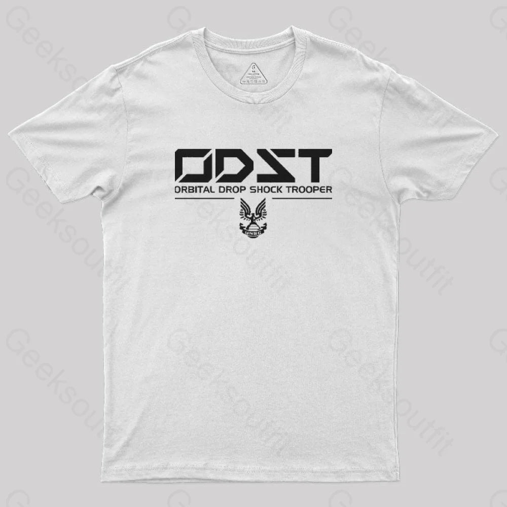 Odst White Classic Geek T-Shirt / S