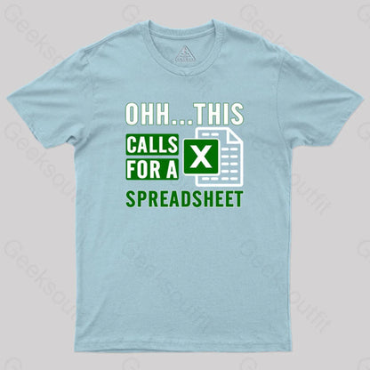 Office Software Geek T-Shirt Light Blue / S