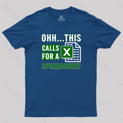 Office Software Geek T-Shirt Navy / S