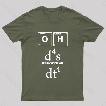 Oh Snap Nerd T-Shirt Army Green / S