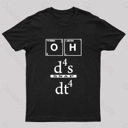 Oh Snap Nerd T-Shirt Black / S