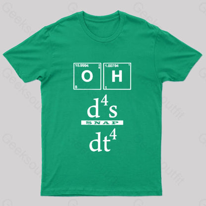 Oh Snap Nerd T-Shirt Green / S