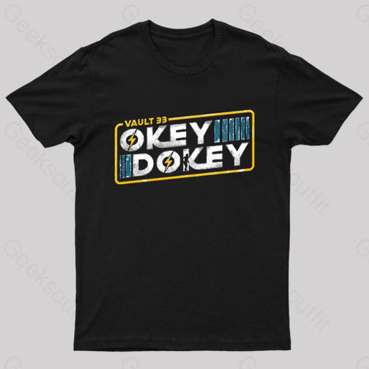 Okey Dokey Vault 33 Geek T-Shirt Black / S