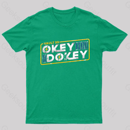 Okey Dokey Vault 33 Geek T-Shirt Green / S