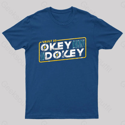 Okey Dokey Vault 33 Geek T-Shirt Navy / S