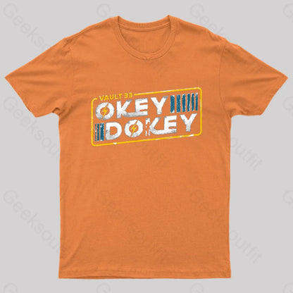 Okey Dokey Vault 33 Geek T-Shirt Orange / S