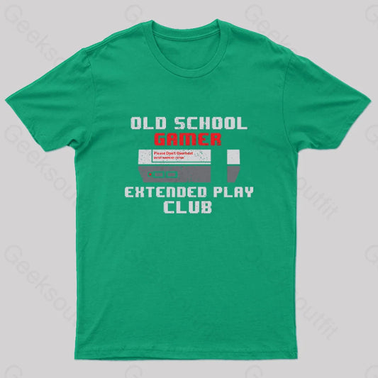 Old School Gamer Nerd T-Shirt Green / S