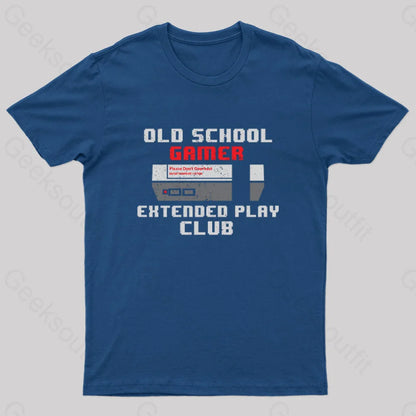 Old School Gamer Nerd T-Shirt Navy / S