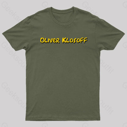 Oliver Klosoff Geek T-Shirt Army Green / S