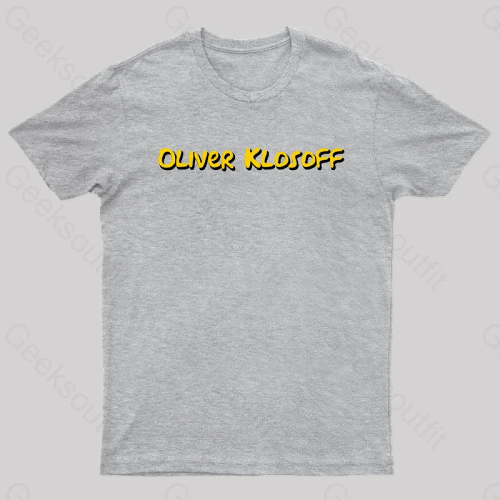 Oliver Klosoff Geek T-Shirt Grey / S