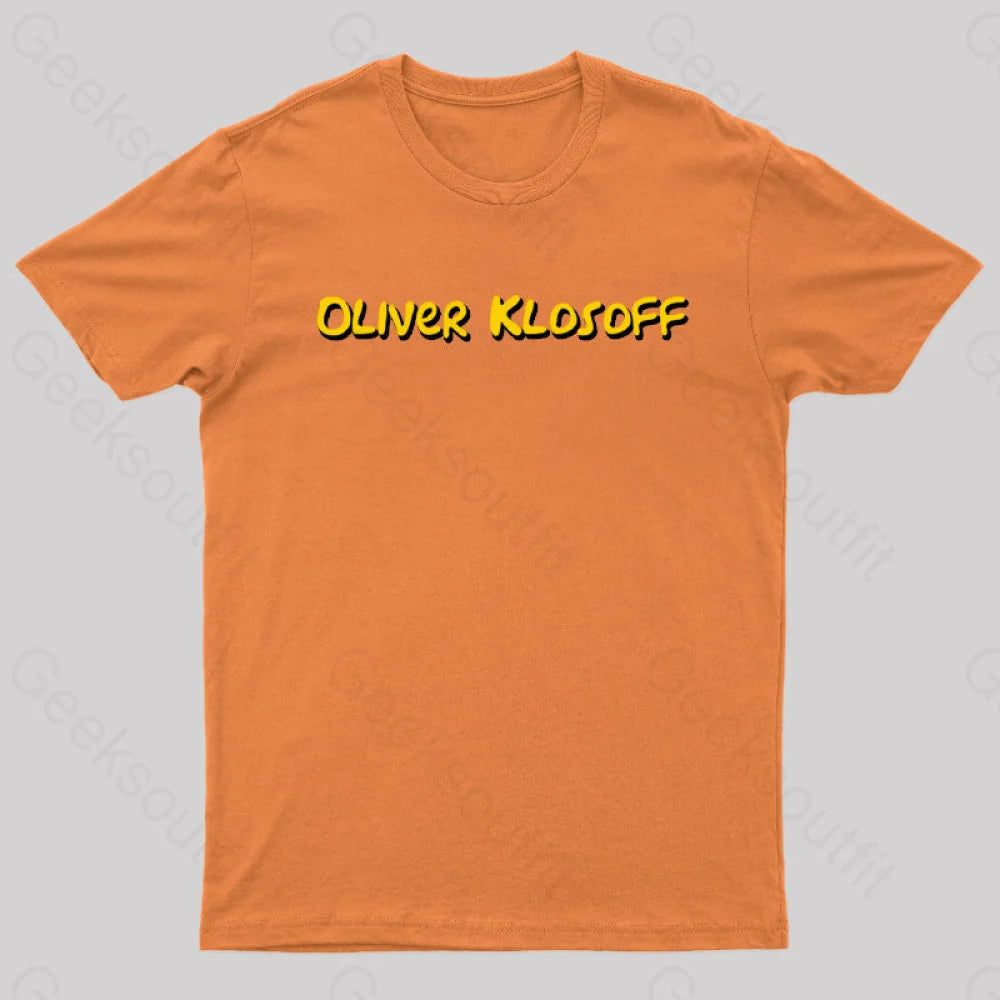 Oliver Klosoff Geek T-Shirt Orange / S