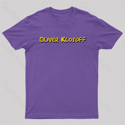 Oliver Klosoff Geek T-Shirt Purple / S