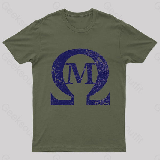 Omega Mu Nerd T-Shirt Army Green / S