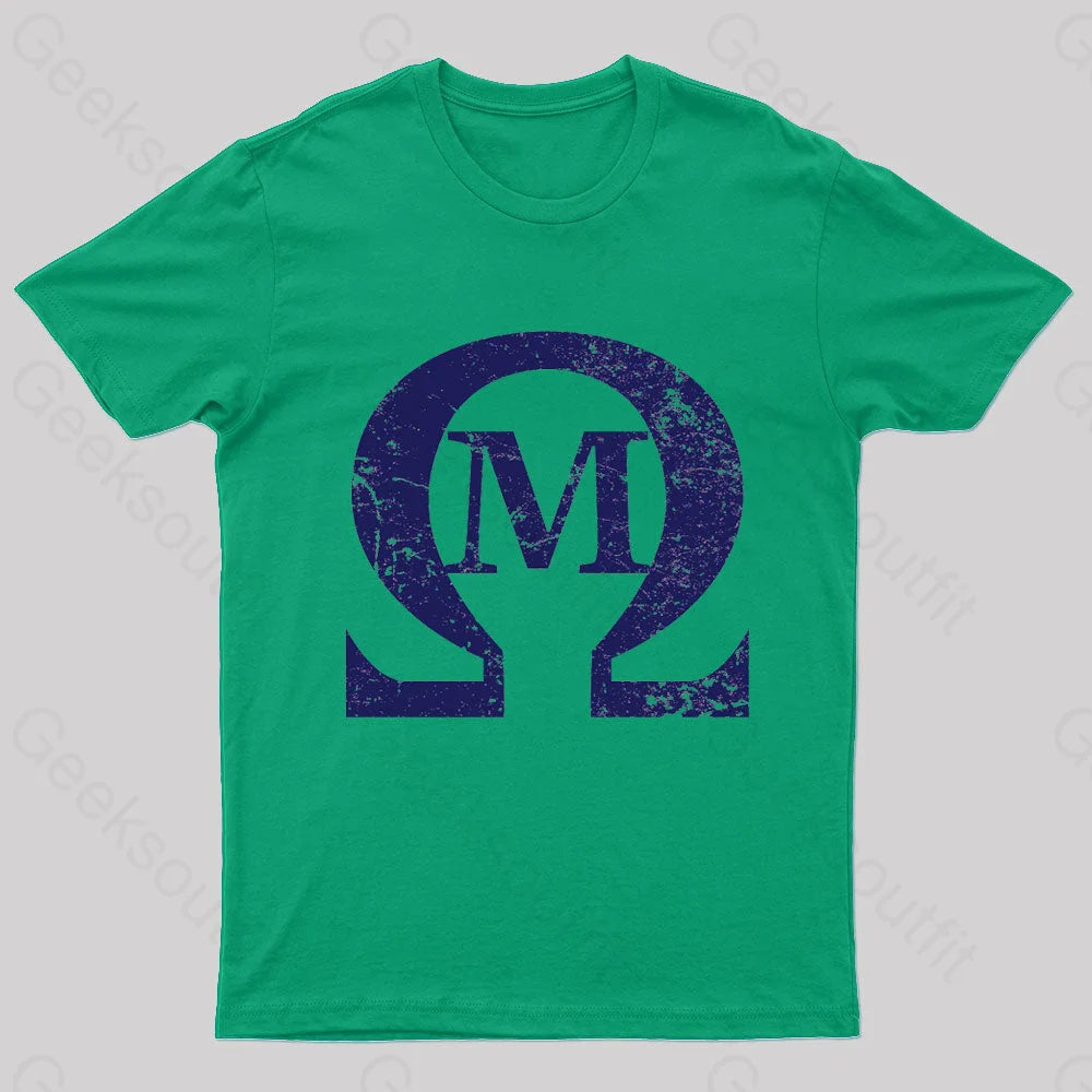 Omega Mu Nerd T-Shirt Green / S